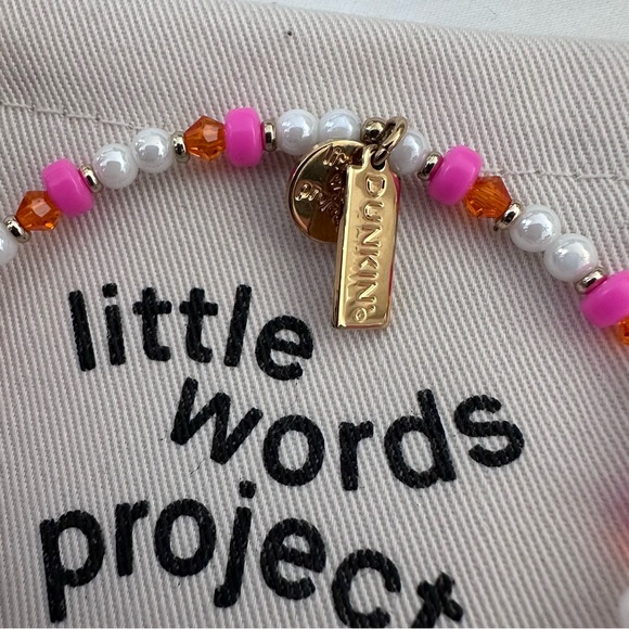 Little Words Project x Dunkin Eat The Donut Beaded Bracelet with Donut Charm - Picture 3 of 6